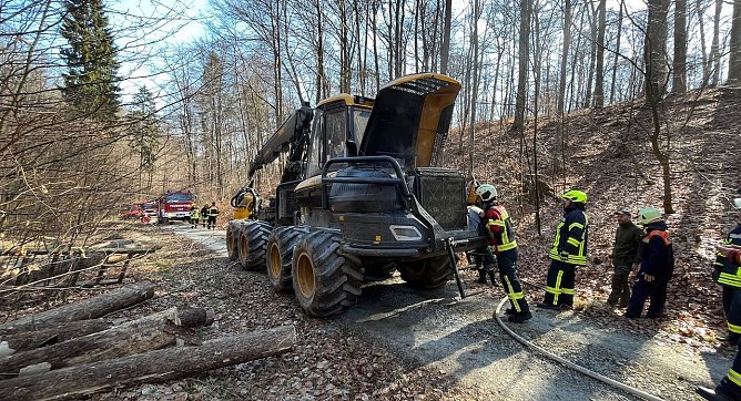 Gr&ouml;&szlig;erer Schaden konnte dank des raschen Eingreifens der Feuerwehr verhindert werden (Foto: S.Dietzel)