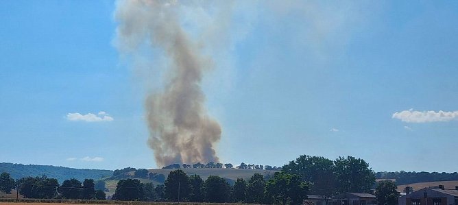 Feldbrand bei Kleinroda (Foto: Thomas Albert)