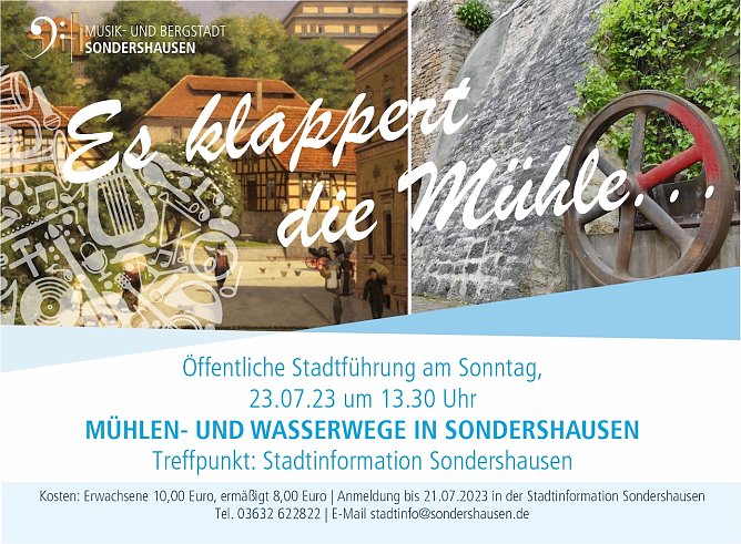 Stadtf&uuml;hrung "M&uuml;hlen und Wasserwege in Sondershausen2 (Foto: Stadtmarketing Sondershausen)