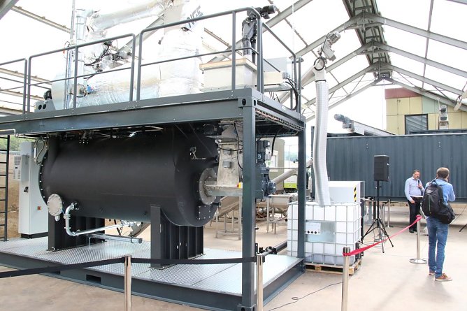 Die Pilotanlage am Bleicher&ouml;der Kl&auml;rwerk wurde heute in Betrieb genommen (Foto: agl)