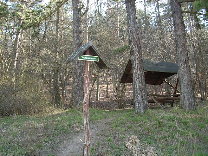 Wegweiser Totenbergwiese (Foto: Karl-Heinz Herrmann)