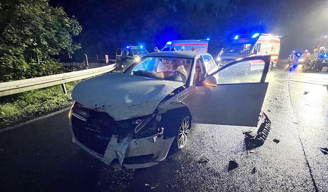Unfall am Abend (Foto: S.Dietzel)