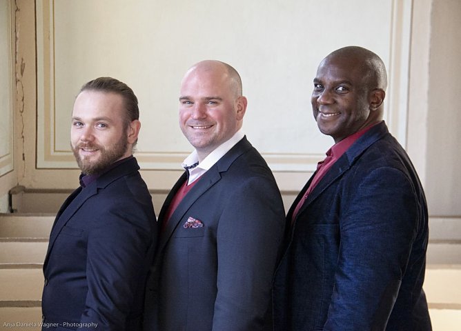David Prei&szlig;, David Johnson und Marvin Scott: das Tenortrio Fellas (Foto: Anja Daniela Wagner)