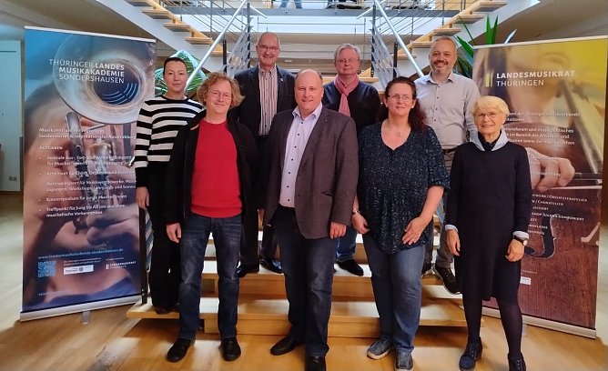 Neues Pr&auml;sidium des  Th&uuml;ringer Landesmusikrates (Foto: Constanze Dahlet)