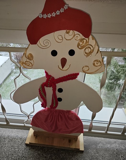 Mit Liebe gebasteltes "Schneemannmädchen" (Foto: Lydia Rasch) Mit Liebe gebasteltes "Schneemannmädchen" (Foto: Lydia Rasch)