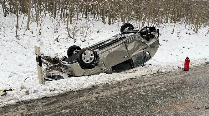 Unfall heute Mittag vor Sondershausen (Foto: S.Dietzel)