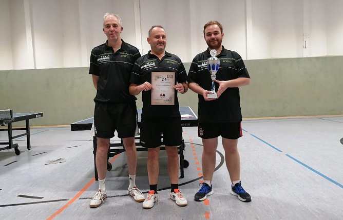 SV Elektro Sondershausen 2�Thomas Peter, Dittmar Lack, Lukas Bergmann (Foto: Stefan B&ouml;ttcher)