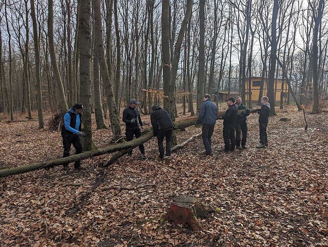Mountainbikestrecke zum 33. Possenlauf vorbereitet (Foto: SV Gl&uuml;ckauf Sondershausen)