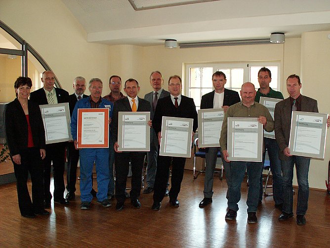 TMS-Urkunde (Foto: Stadtwerke Sondershausen)