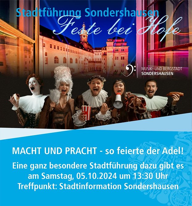 Feste bei Hofe (Foto: Stadt Sondershausen) Feste bei Hofe (Foto: Stadt Sondershausen)