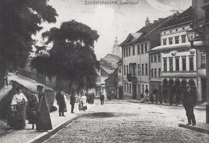 Die Lohstra&szlig;e um 1910, Schlossmuseum Sondershausen, Fotoarchiv (Foto: Schlossmuseum Sondershausen)