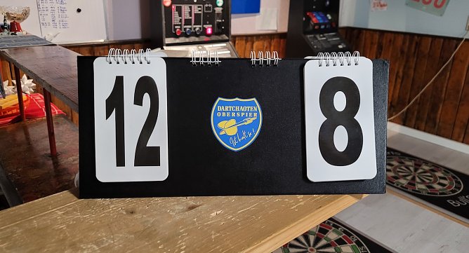 Spielstand: Heimspiel Dartchaoten Oberspier gegen Steinrode (Foto: dartchaoten Oberspier) Spielstand: Heimspiel Dartchaoten Oberspier gegen Steinrode (Foto: dartchaoten Oberspier)