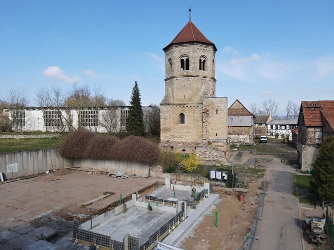 Im Kloster G&ouml;llingen wird ein neues Besucherzentrum gebaut, (Foto: STSG, Carolin Schart)
