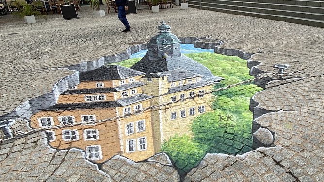 Gem&auml;lde in Sondershausen zu 900 Jahre  (Foto: Eva Maria Wiegand)