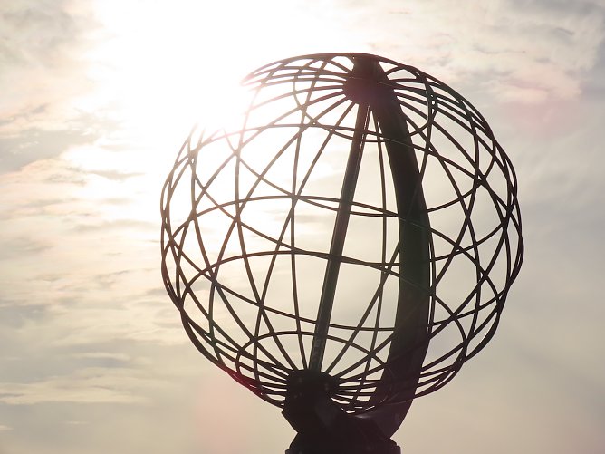 Sonne am Nordkap (Foto: Birgit und Burkhard Keil)