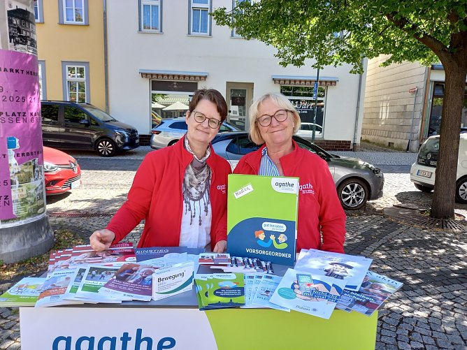 Das AGATHE Team unterwegs in Greußen (Foto: LRA Kyffhäuserkreis) Das AGATHE Team unterwegs in Greußen (Foto: LRA Kyffhäuserkreis)