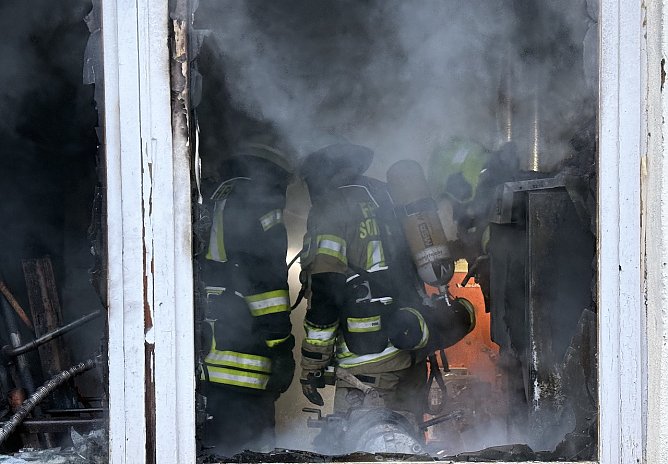 Werkstattbrand in Sondershausen (Foto: S.Dietzel)