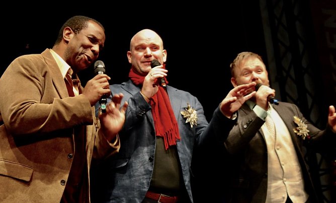 Tenortrio Fellas (v.li.n.re) Marvin Scott, David Stanley Johnson und David Prei&szlig;  (Foto: Eva Maria Wiegand)