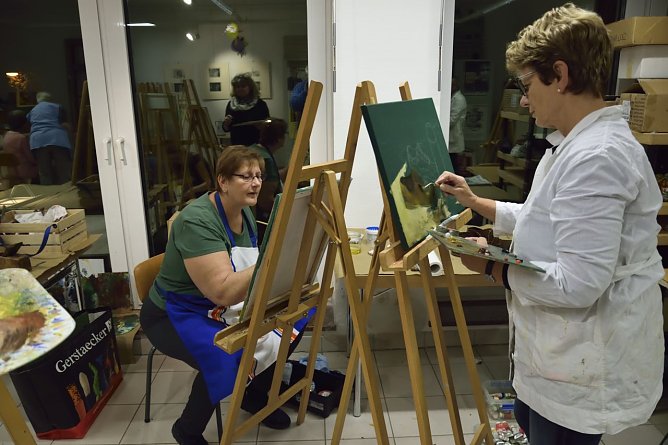 Teilnehmer beim Malen (Foto: Fred Böhme) Teilnehmer beim Malen (Foto: Fred Böhme)