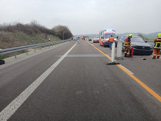 Unfall auf der A71 (Foto: S. Dietzel)