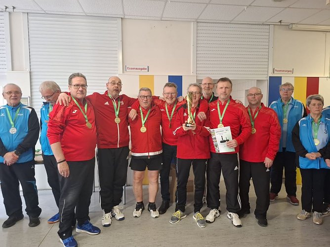 Die Herren der BRSG Kyffh&auml;user I holten sich in Arnstadt den Sieg.  (Foto: Verein)
