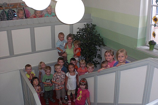 Neuese Treppenhaus (Foto: Kindervilla Bad Frankenhausen)