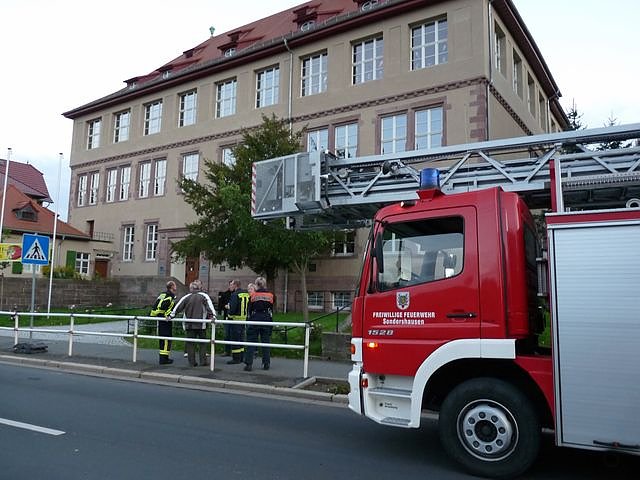 Feuerwehr an Kollwitz-Schule (Foto: Karl-Heinz Herrmann)