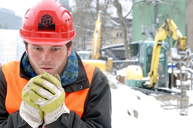 Kalte Arbeit (Foto: IG Bau) Kalte Arbeit (Foto: IG Bau)