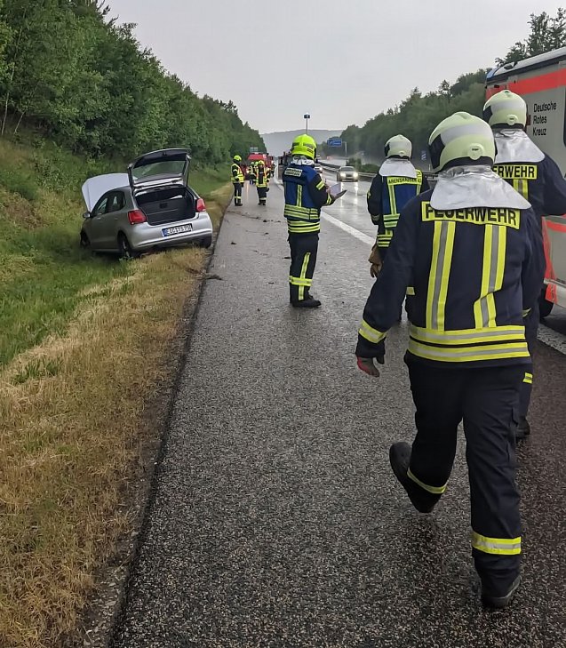 Bild: Der Regen f&uuml;hrte am Freitag zu drei Unf&auml;llen auf der Autobahn