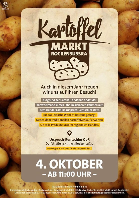 Bild: Kartoffelmarkt in Rockensu&szlig;ra