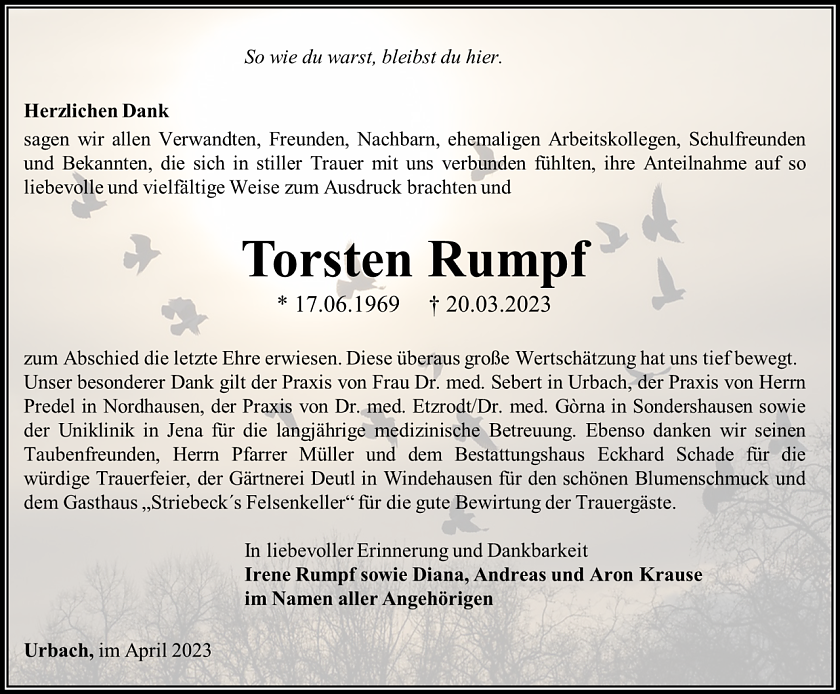 Danksagung (Foto: Schade)