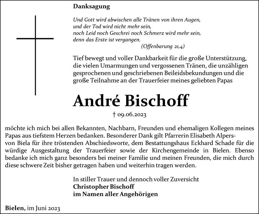 Danksagung (Foto: Schade)