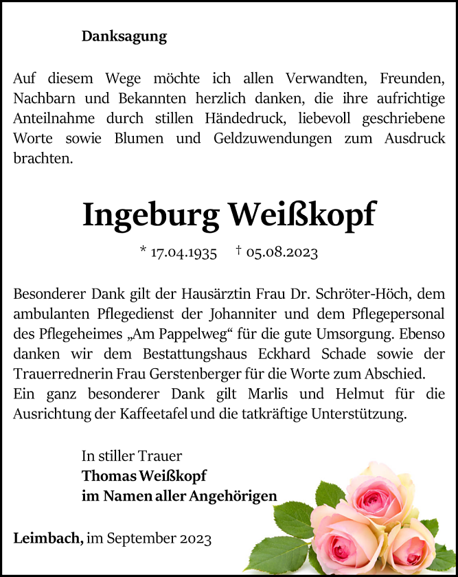 Danksagung (Foto: Schade)