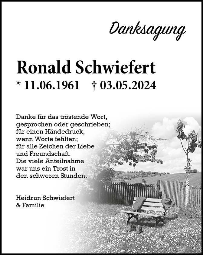 Danksagung (Foto: Schade)