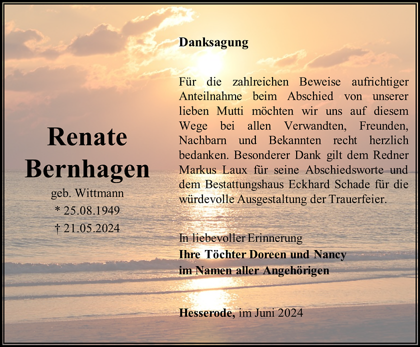 Danksagung (Foto: Schade)