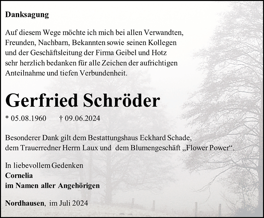 Danksagung (Foto: Schade)