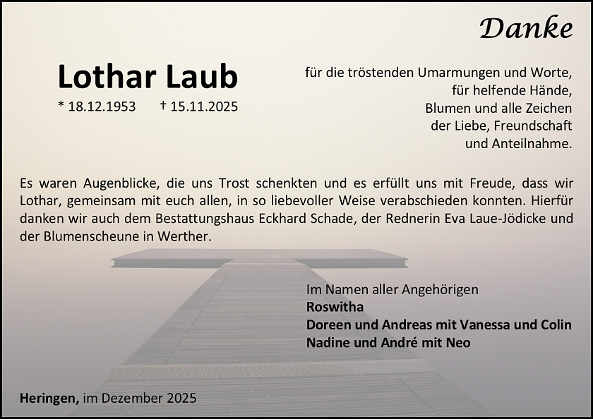 Danksagung (Foto: Schade)