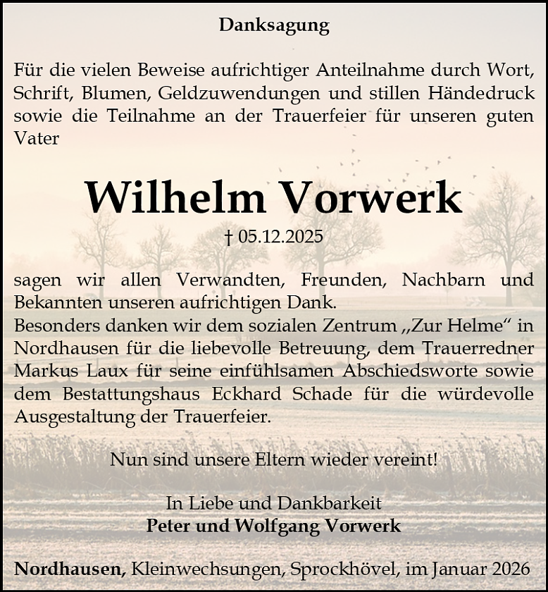 Danksagung (Foto: Schade)