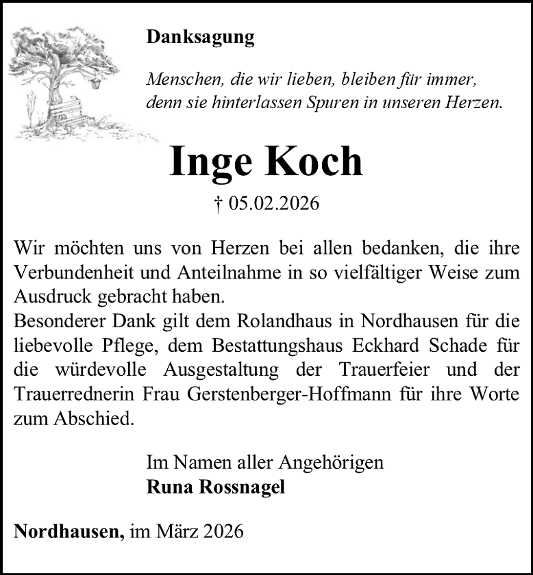 Danksagung (Foto: Schade)