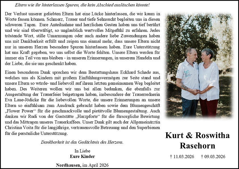 Danksagung (Foto: Schade)