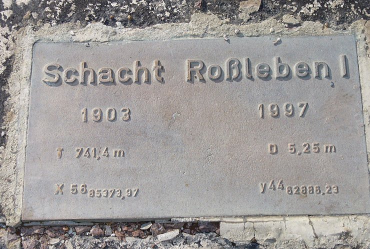 Grabstein Schacht Ro&szlig;leben