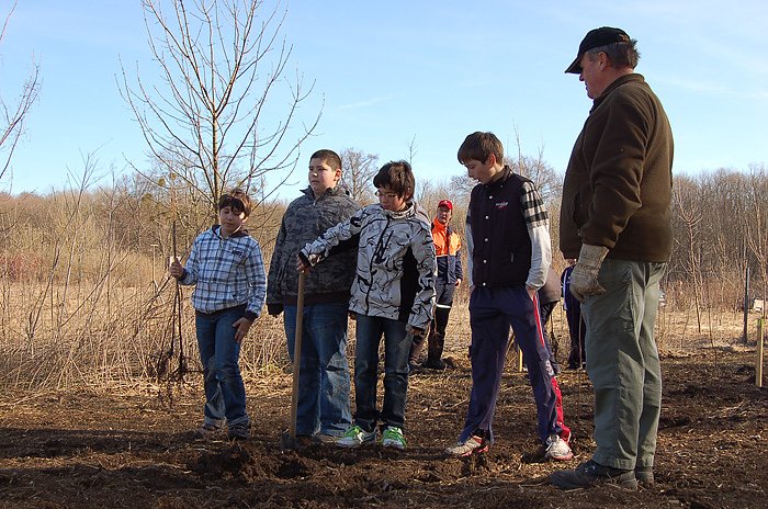 Baumpflanzung am Kyffh&auml;user