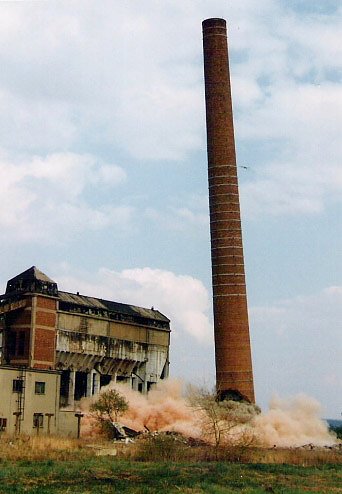 Scprengung Schornstein