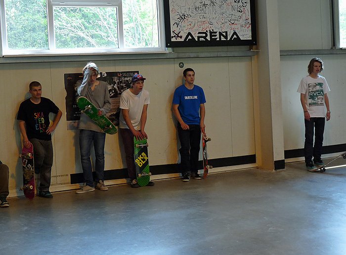 Abschluss in Skate-Arena