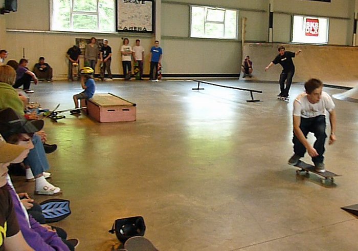 Abschluss in Skate-Arena