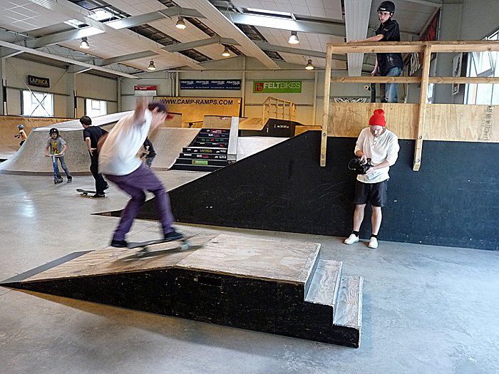 Abschluss in Skate-Arena