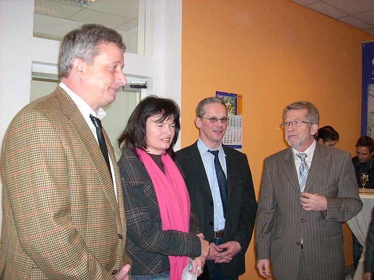 von links nach rechts Wolfgang Mempel, Cornelia Kraffzick, Uwe D&ouml;nhoff und Bernd Fritschler