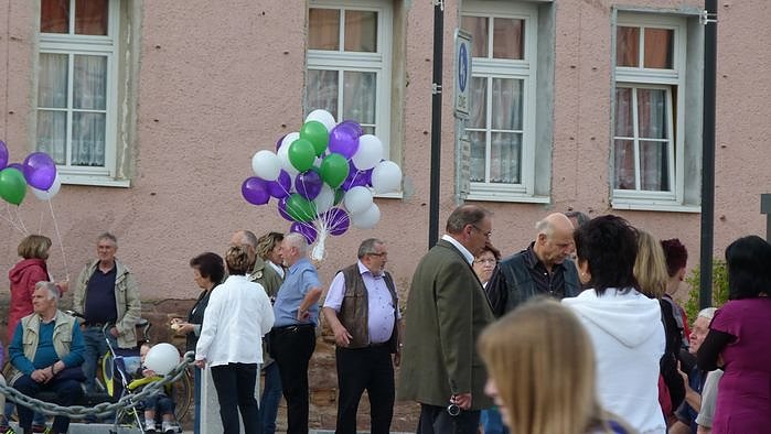 Fliederkrone gesetzt