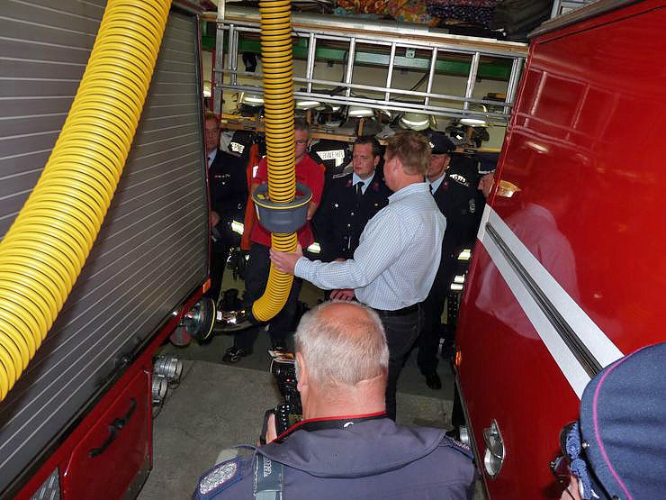 Abgasanlage f&uuml;r Feuerwehr