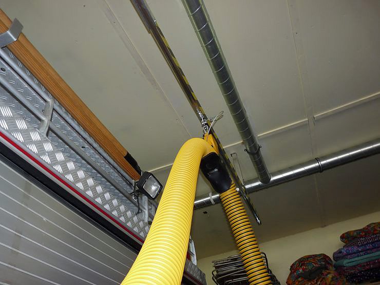 Abgasanlage f&uuml;r Feuerwehr